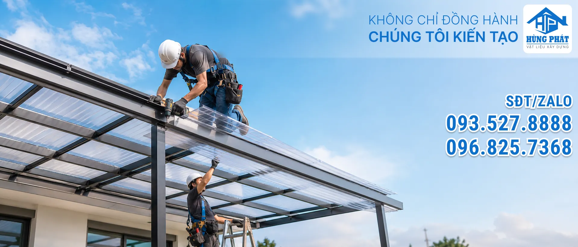Hướng Dẫn Thi Công Mái Tấm Poly Đúng Kỹ Thuật – Bền 20 Năm