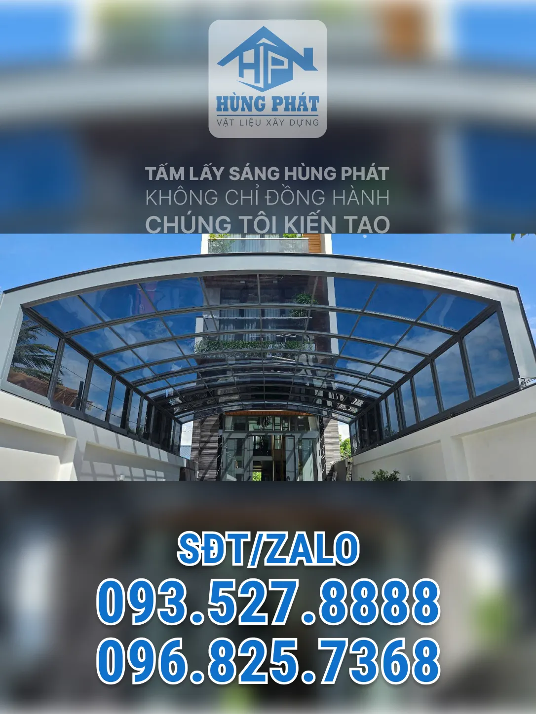 Thi công giếng trời thông minh tại Quận Bình Tân, TP.HCM – Hùng Phát