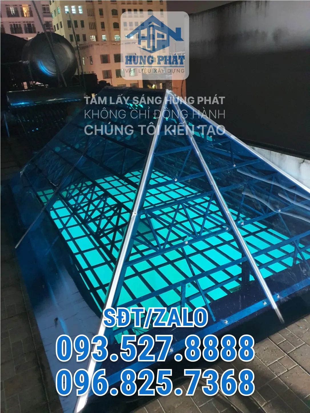Thi công mái che hành lang tại Quận 11, TP.HCM – Hùng Phát