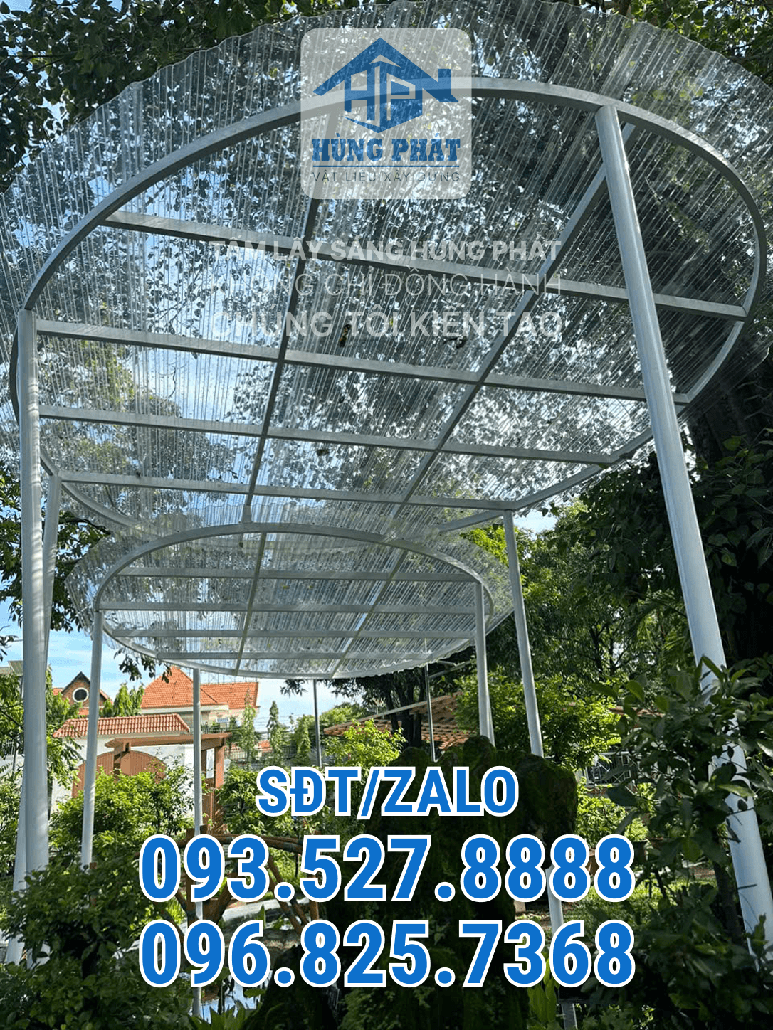 Thi công mái che chung cư tại Quận 7, TP.HCM – Hùng Phát