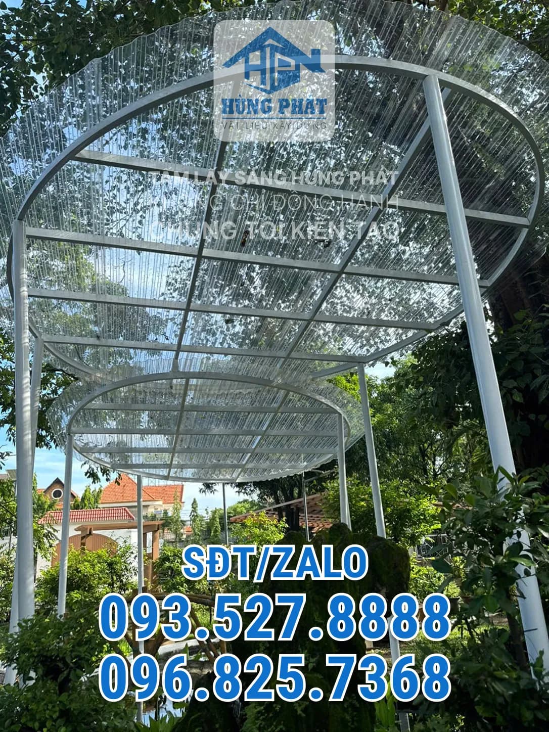 Thi công mái che chung cư tại Quận 7, TP.HCM – Hùng Phát