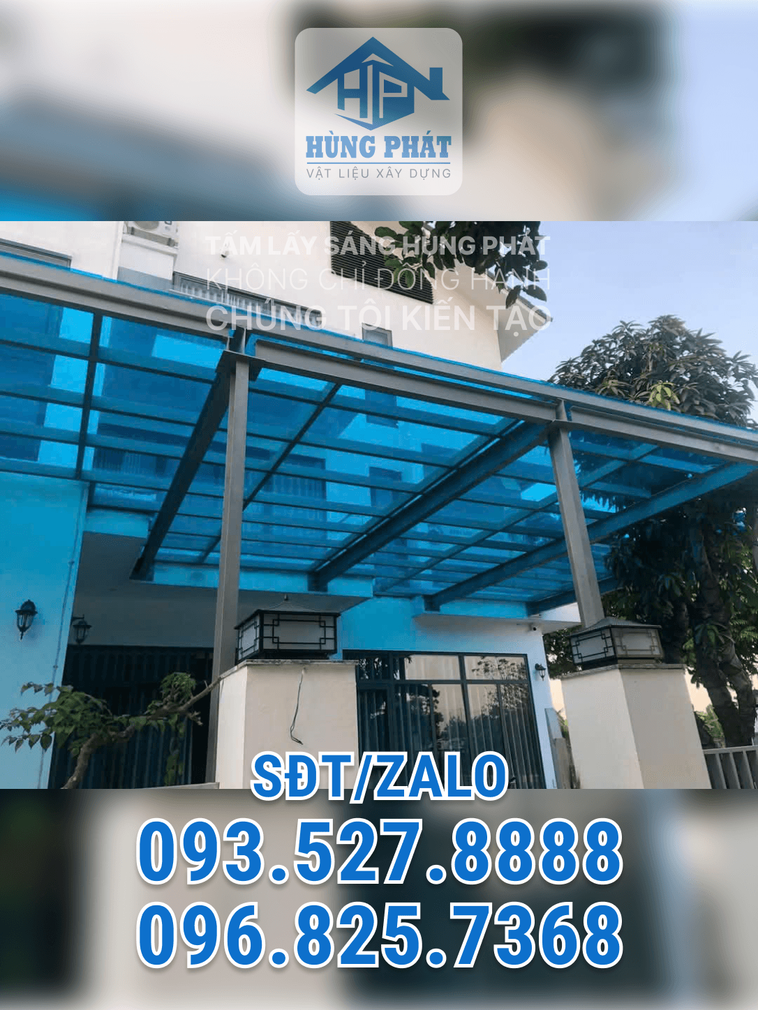 Thi công giếng trời nhà ống tại Bình Thạnh, TP.HCM – Hùng Phát