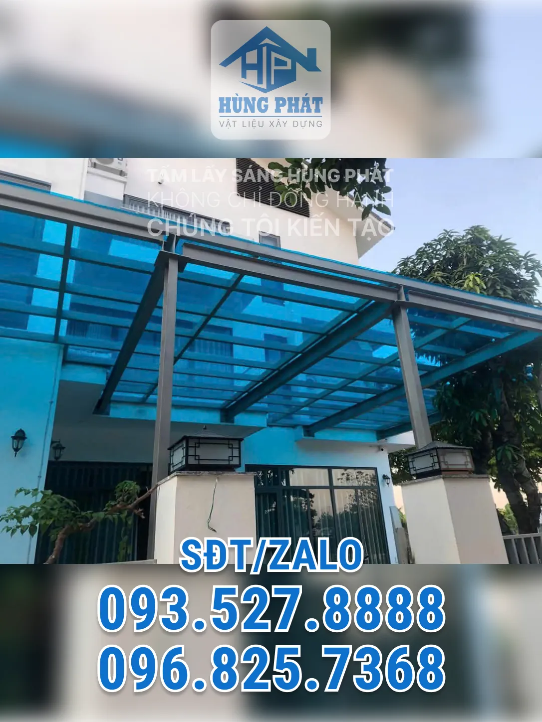 Thi công giếng trời nhà ống tại Bình Thạnh, TP.HCM – Hùng Phát