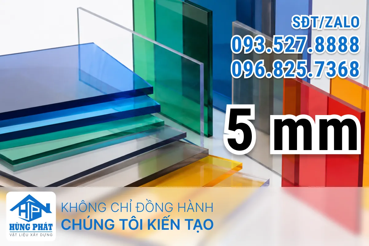 Tấm Polycarbonate Đặc 5mm 3